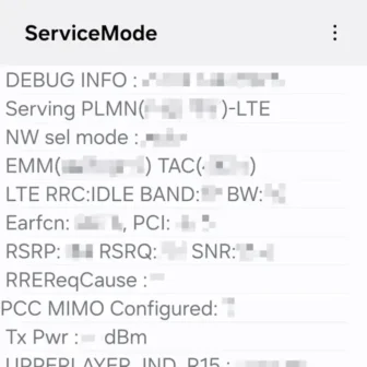 Galaxy→ServiceMode