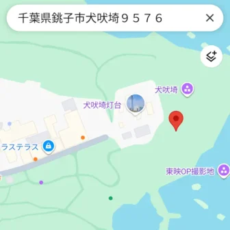Androidアプリ→Googleマップ→指定した地点