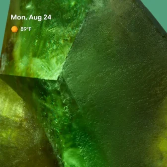 Google Pixel→Pixel Launcher→スナップショット→天気情報→英語&華氏