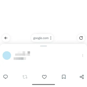 Androidアプリ→X(Twitter)→アプリ内ブラウザ→コンテキスト付き
