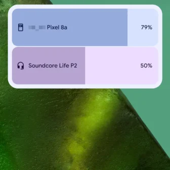 Androidスマートフォン→ホーム画面→ウィジェット→バッテリー