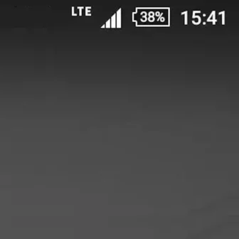 Androidスマートフォン→ステータスバー→LTE