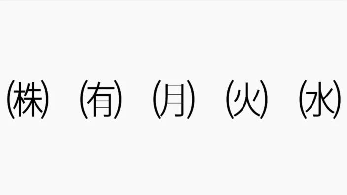 省略文字