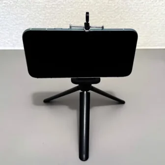 スマートフォンホルダー→三脚