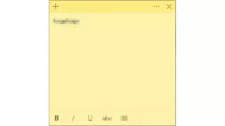 Windows 10→Sticky Notes