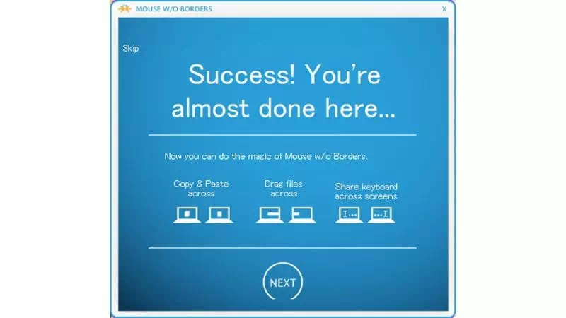 Windows 10→Microsoft Garage Mouse without Borders